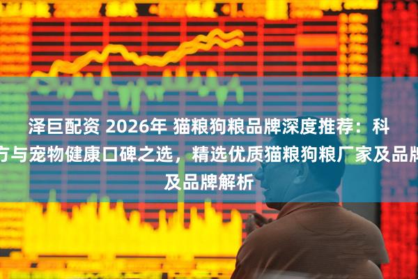 泽巨配资 2026年 猫粮狗粮品牌深度推荐:科学配方与宠物健康口碑之选,精选优质猫粮狗粮厂家及品牌解析