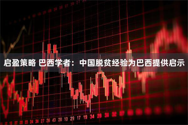 启盈策略 巴西学者：中国脱贫经验为巴西提供启示