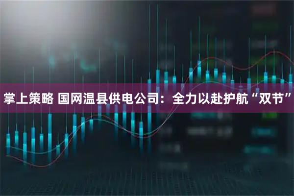 掌上策略 国网温县供电公司：全力以赴护航“双节”
